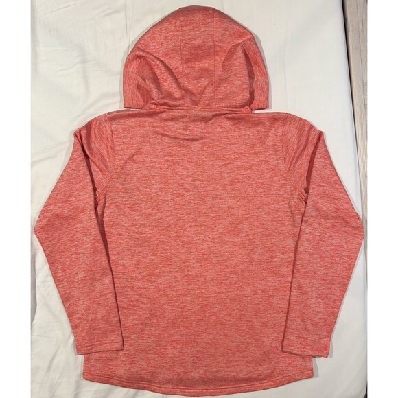Emily B Fleece Lined Hoodie Hooded Sweatshirt Women L Coral Orange Soft Cozy EUC - Picture 10 of 15